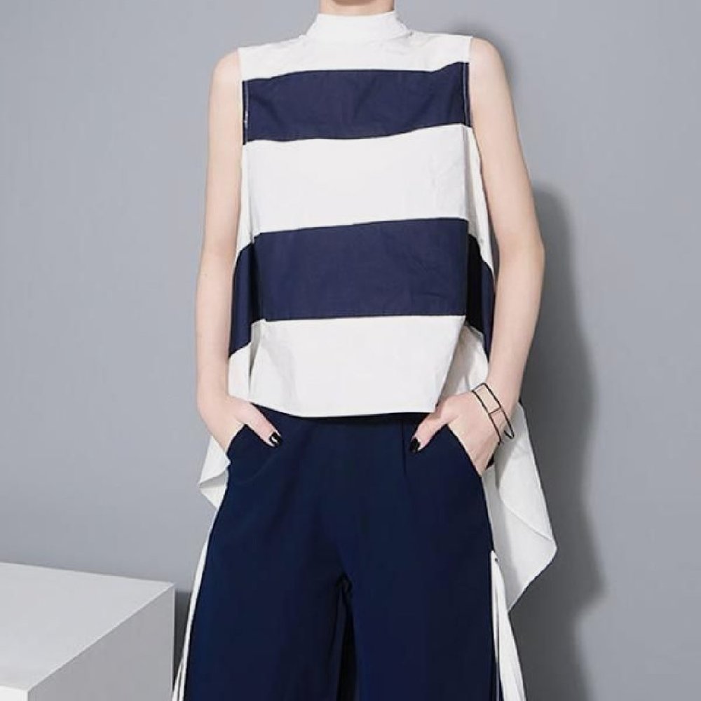 Sleeveless Hi-Low Top